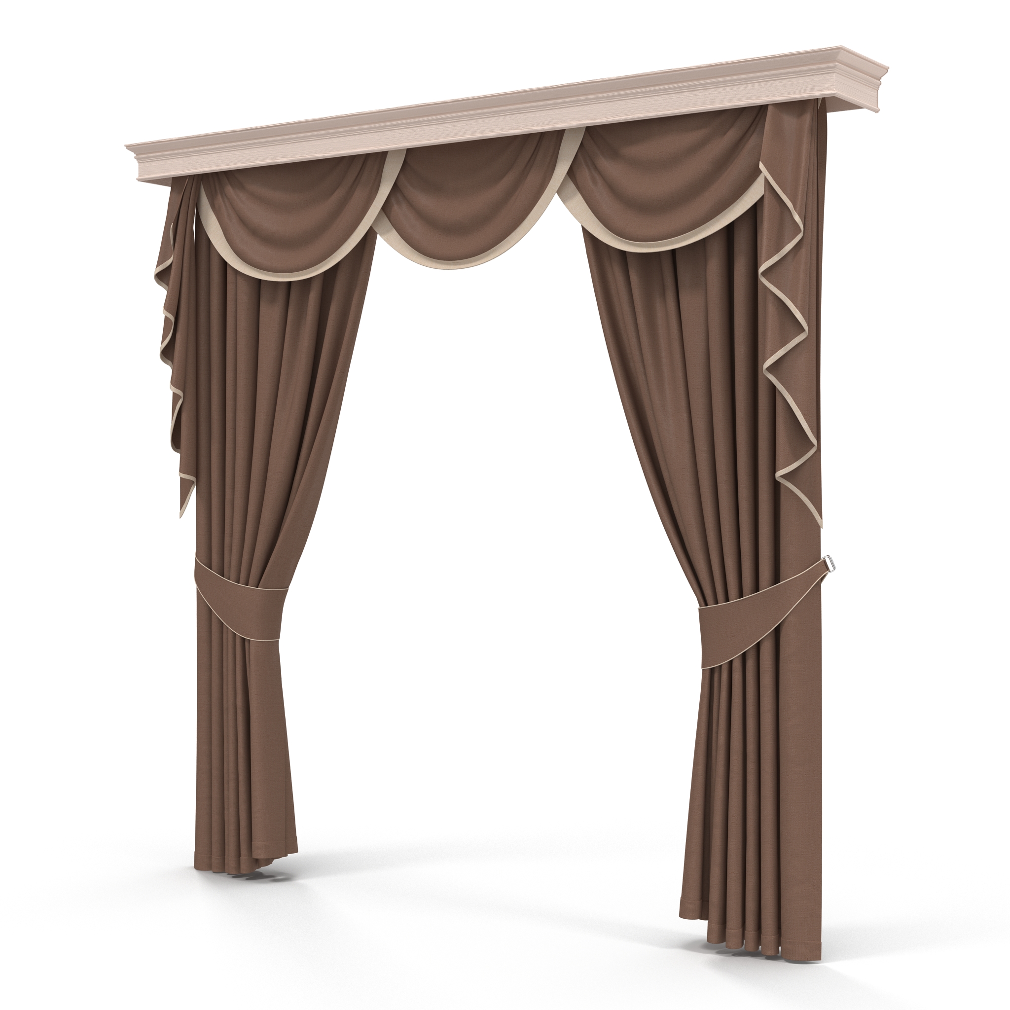 3D model Curtain 6 Brown