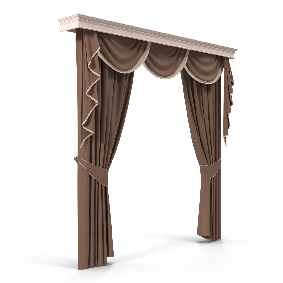 3D model Curtain 6 Brown