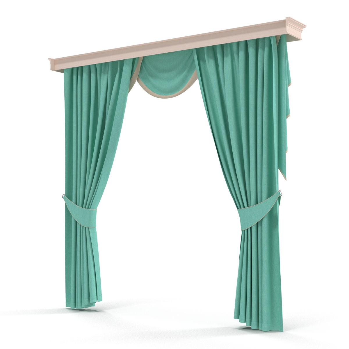 3D model Curtain 6 Green