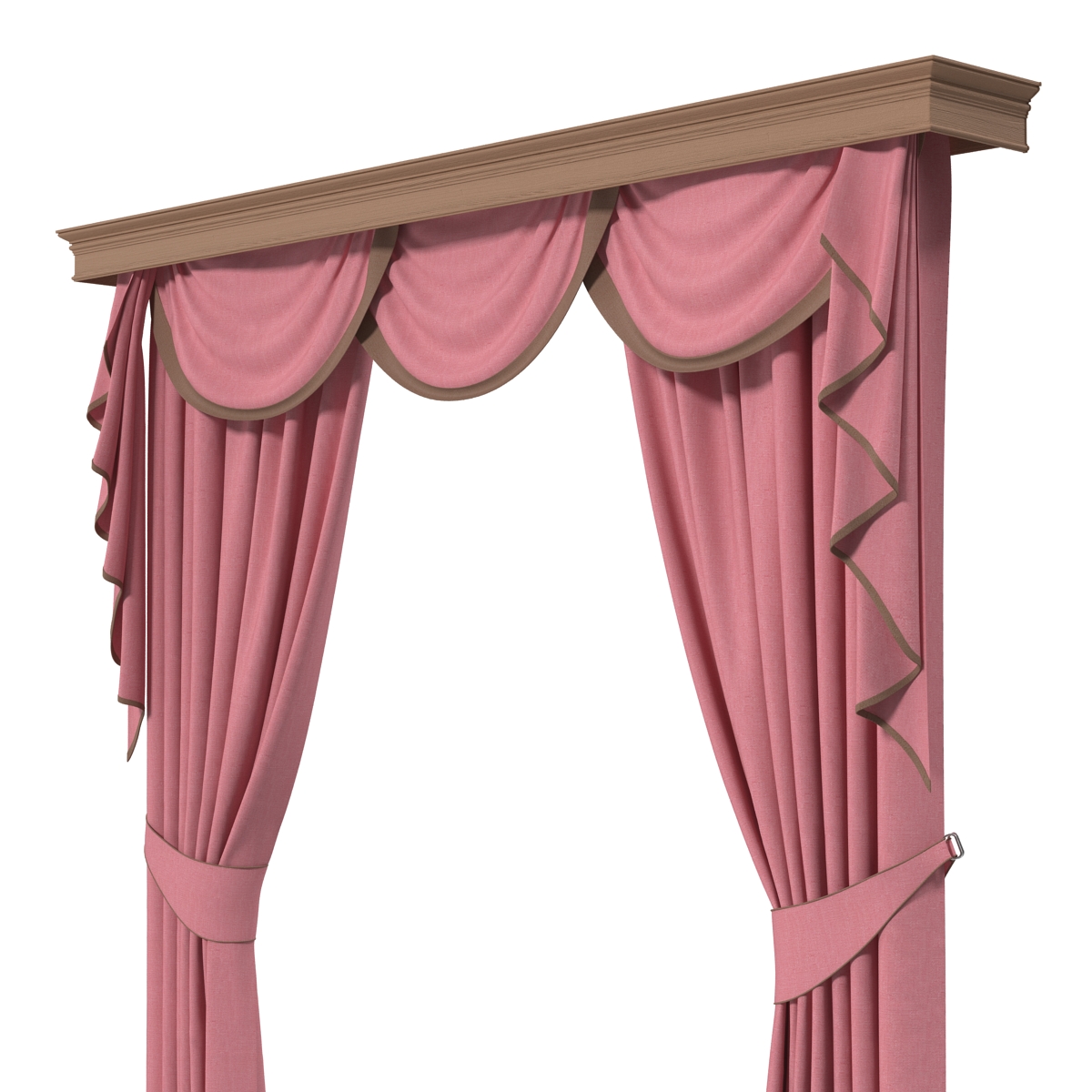 Curtain 6 Pink 3D model