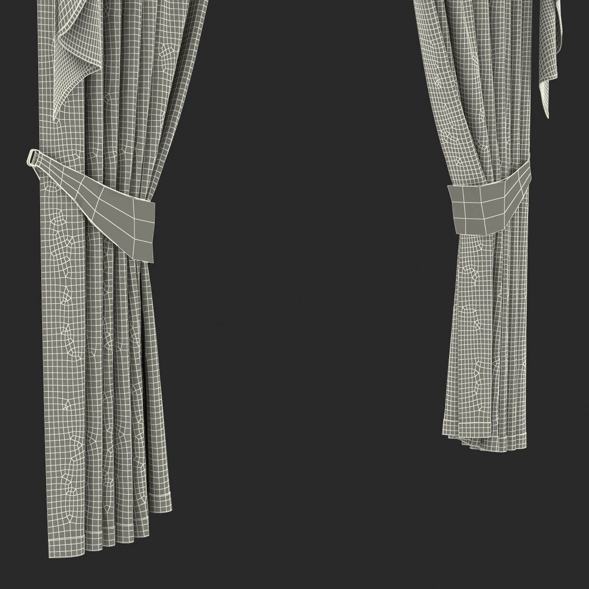 Curtain 6 Pink 3D model