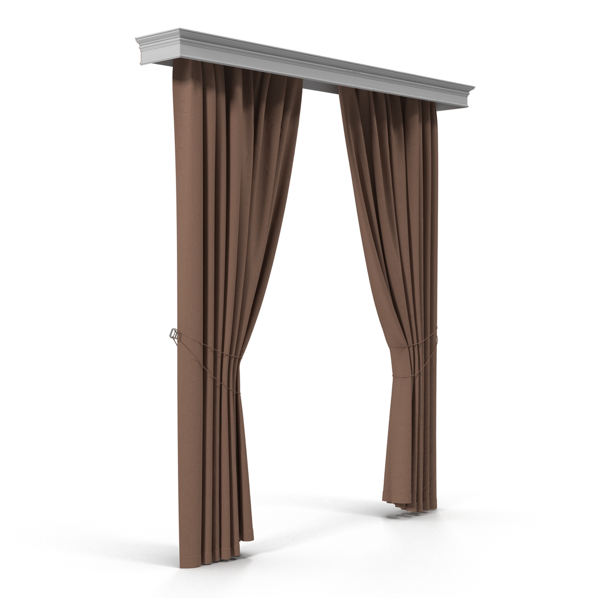 3D model Curtain 7 Brown