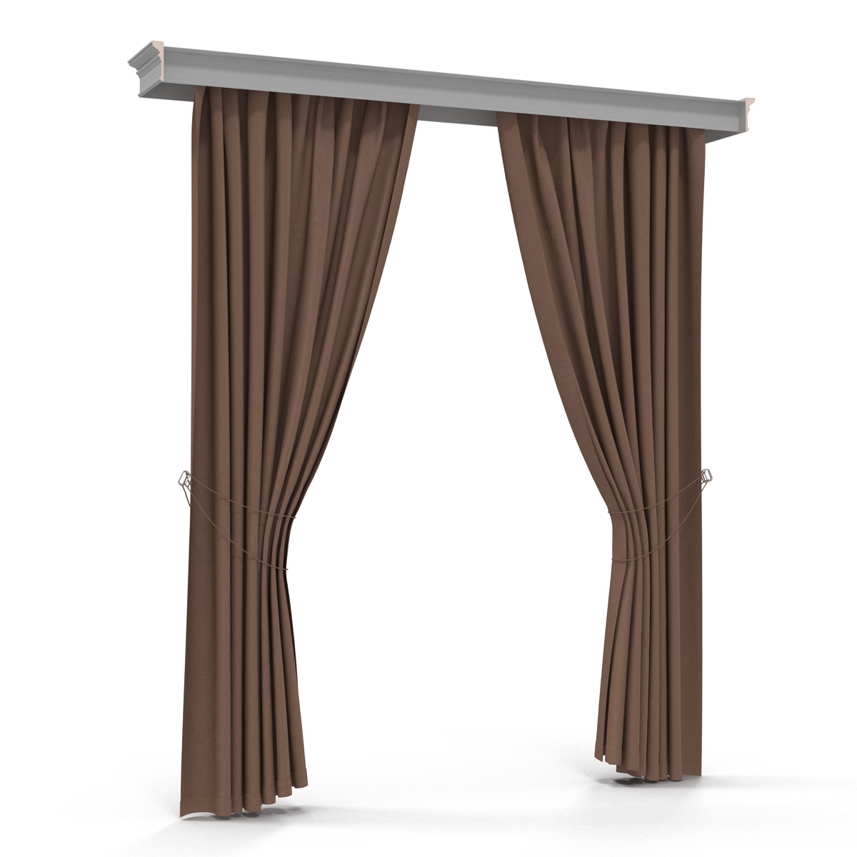 3D model Curtain 7 Brown