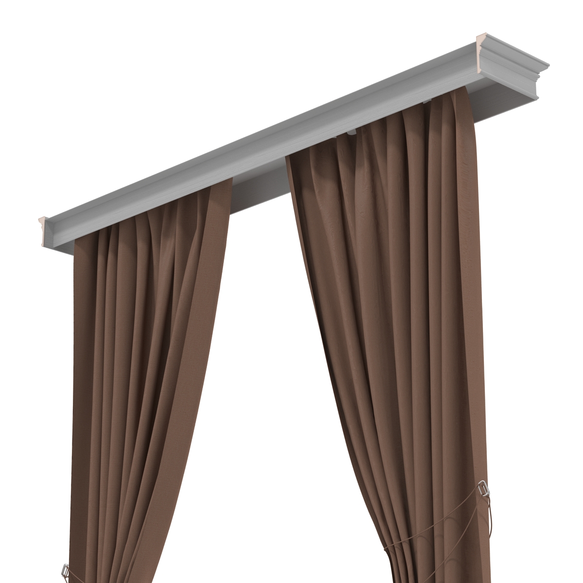 3D model Curtain 7 Brown