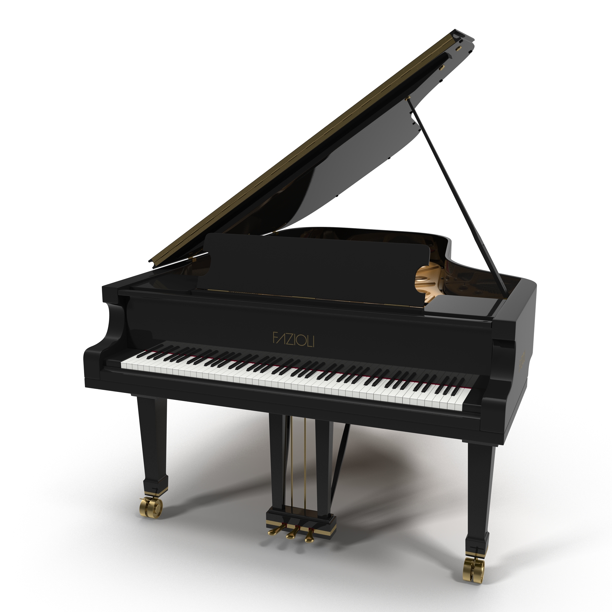 Grand Piano Fazioli 3D model