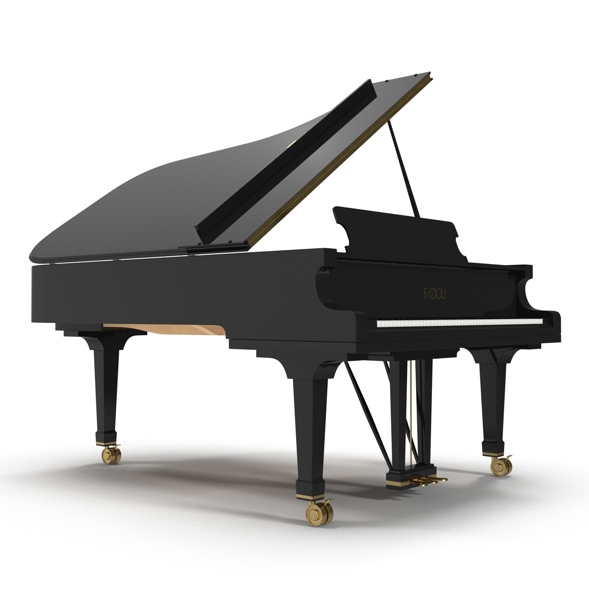 Grand Piano Fazioli 3D model