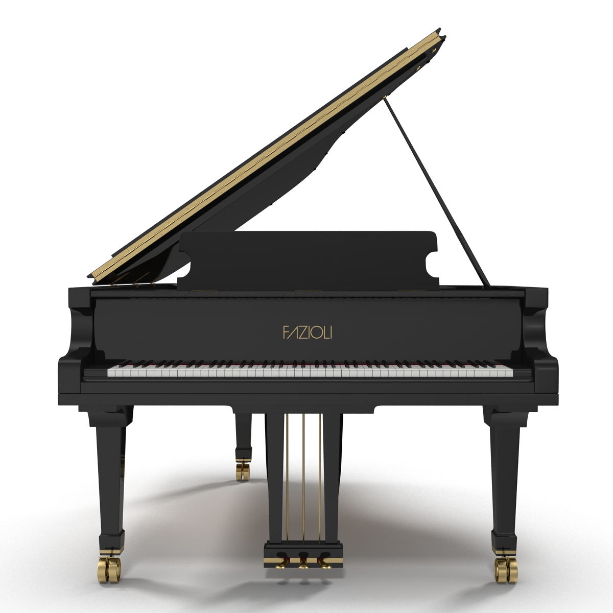 Grand Piano Fazioli 3D model