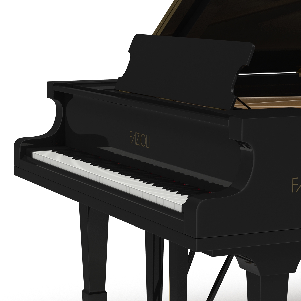 Grand Piano Fazioli 3D model