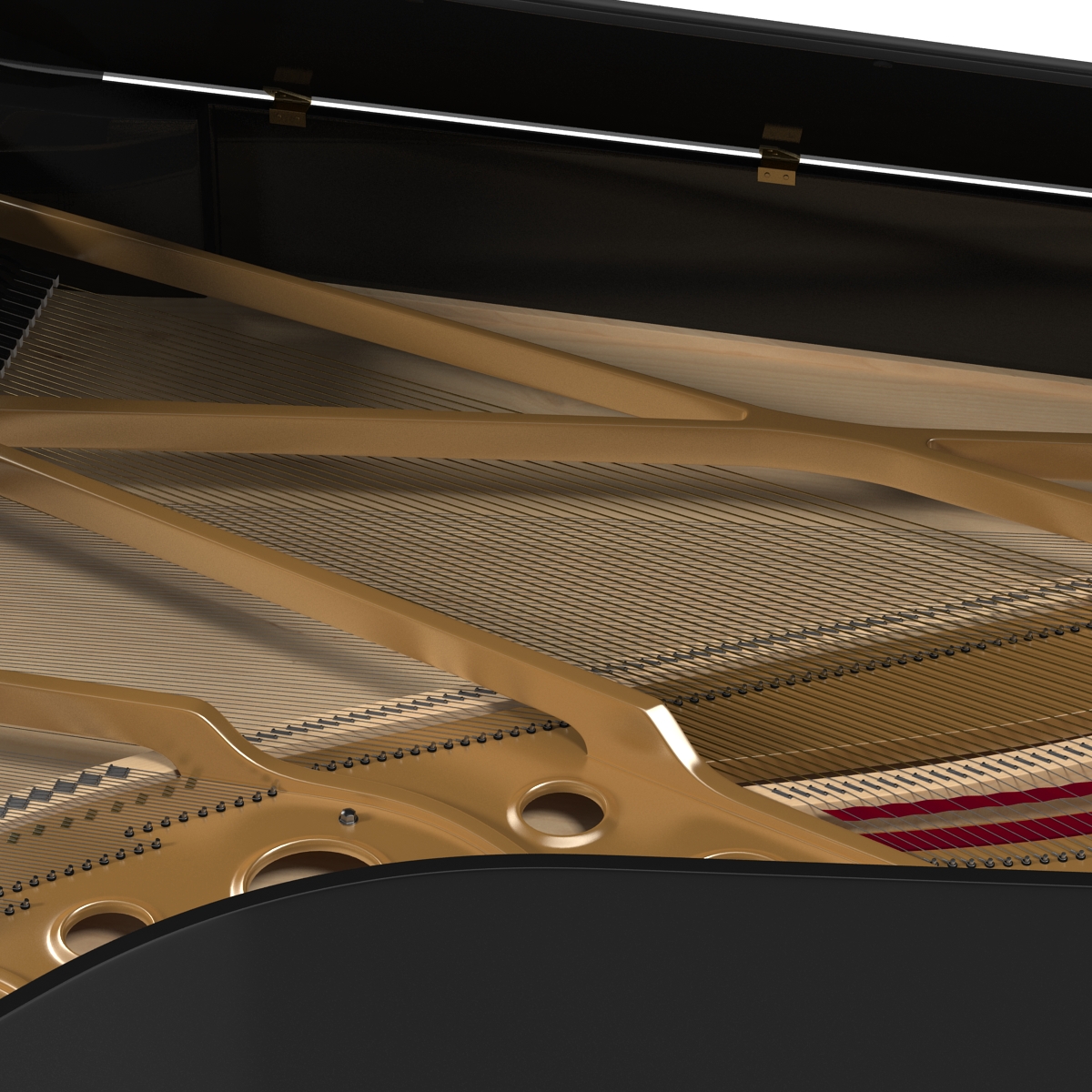 Grand Piano Fazioli 3D model