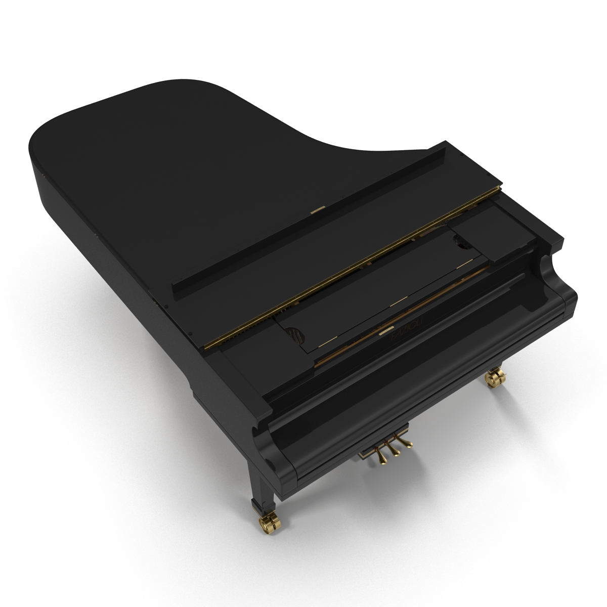 Grand Piano Fazioli 3D model