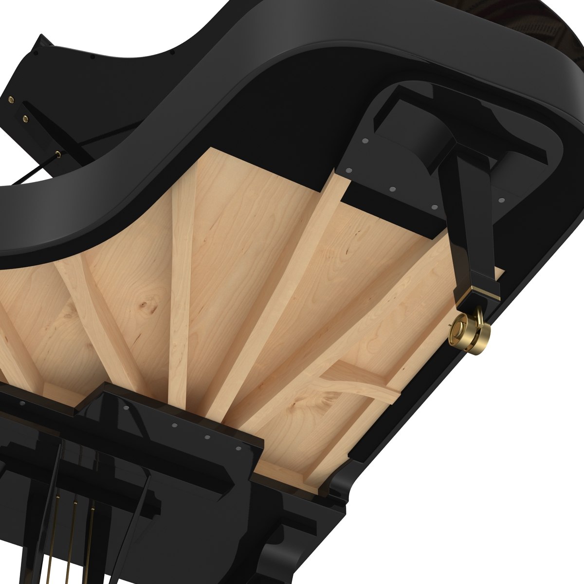 Grand Piano Fazioli 3D model