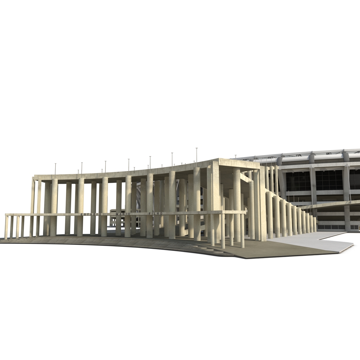 3D model Football Stadium Maracana