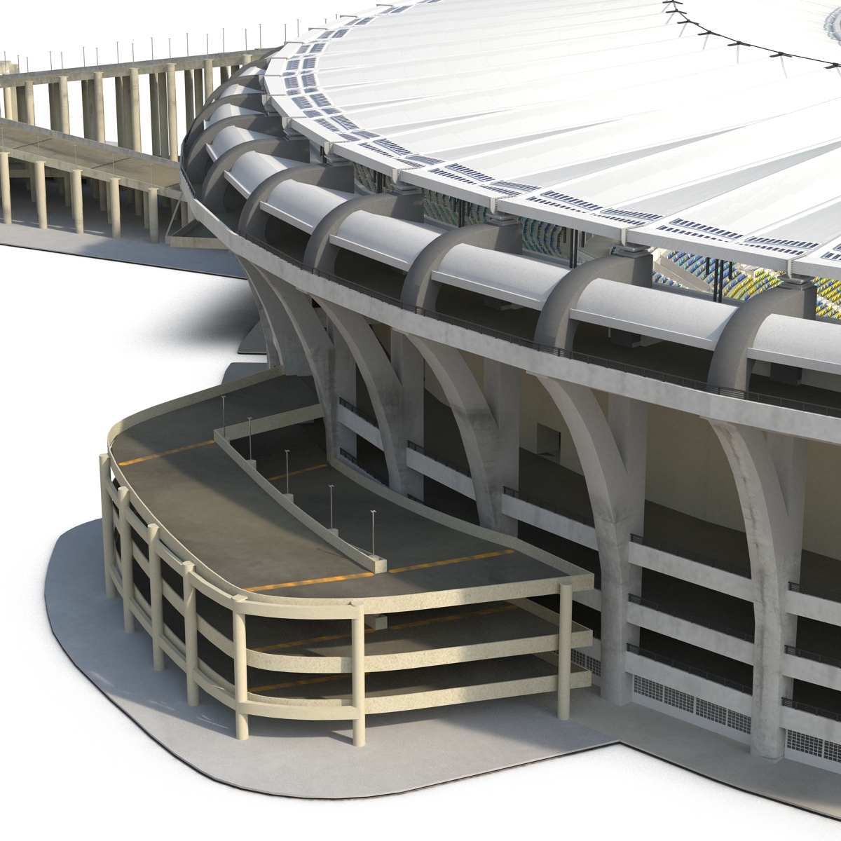 3D model Football Stadium Maracana