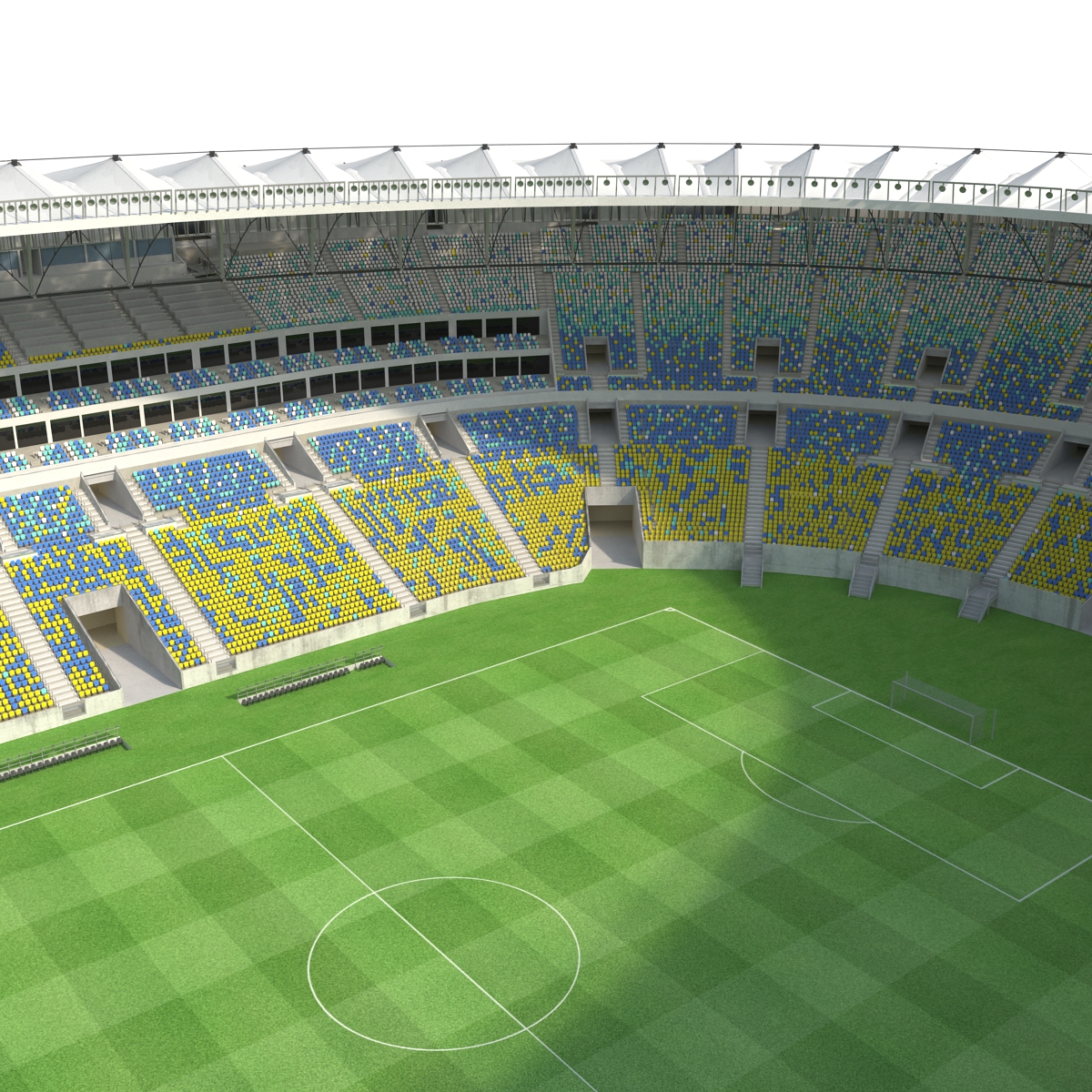 3D model Football Stadium Maracana