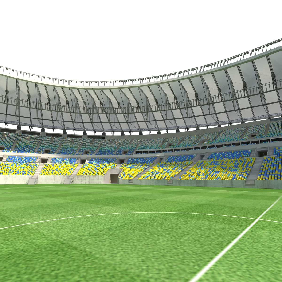 3D model Football Stadium Maracana