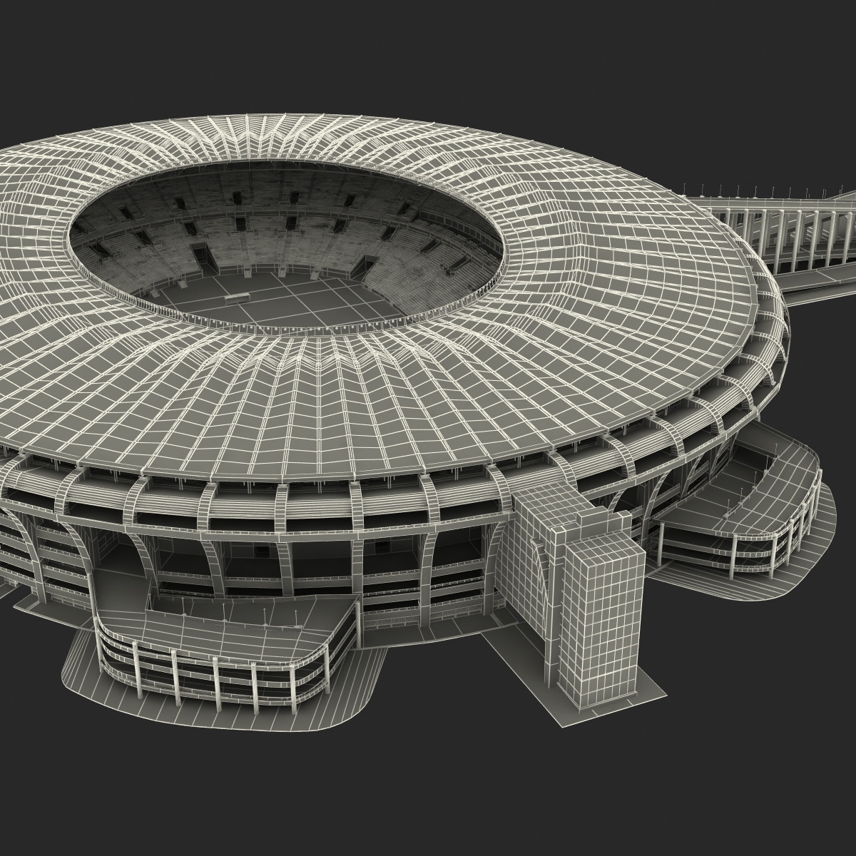 3D model Football Stadium Maracana