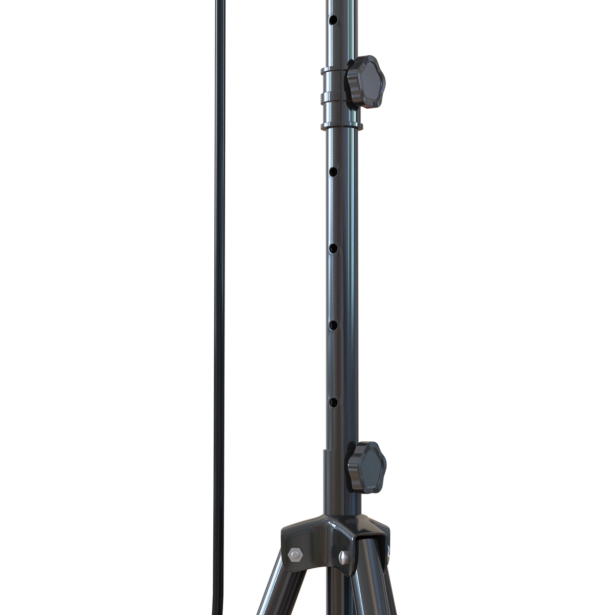 Studio Microphone and Stand 2 3D model