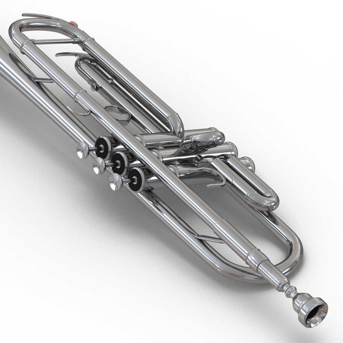 Trumpet Silver 3D model