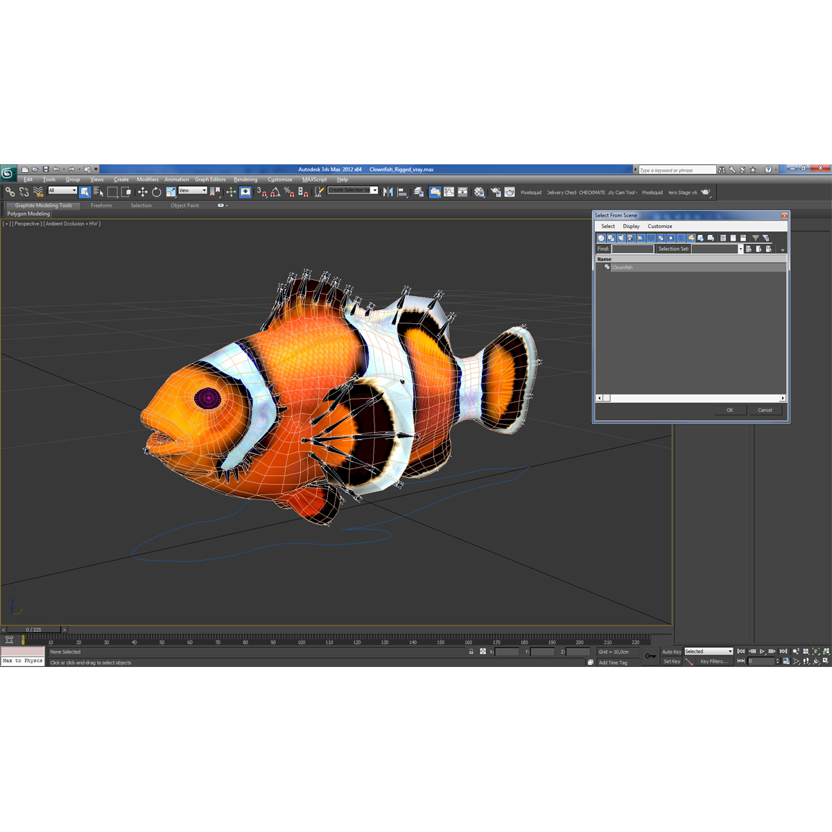 3D Clownfish Rigged