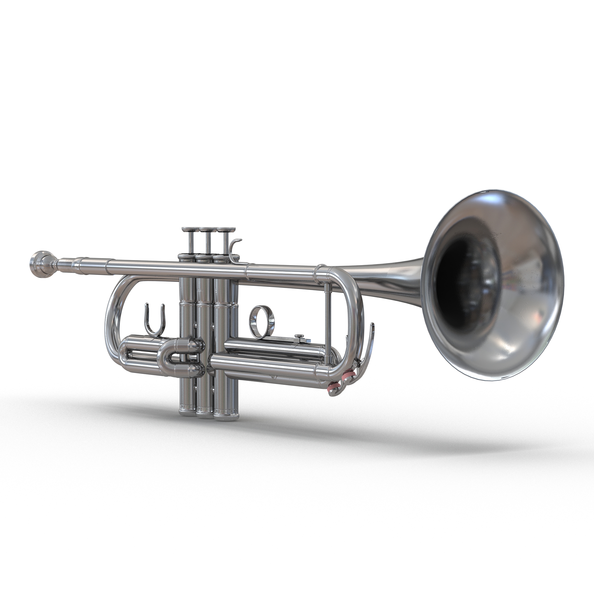 Trumpet Silver 3D model