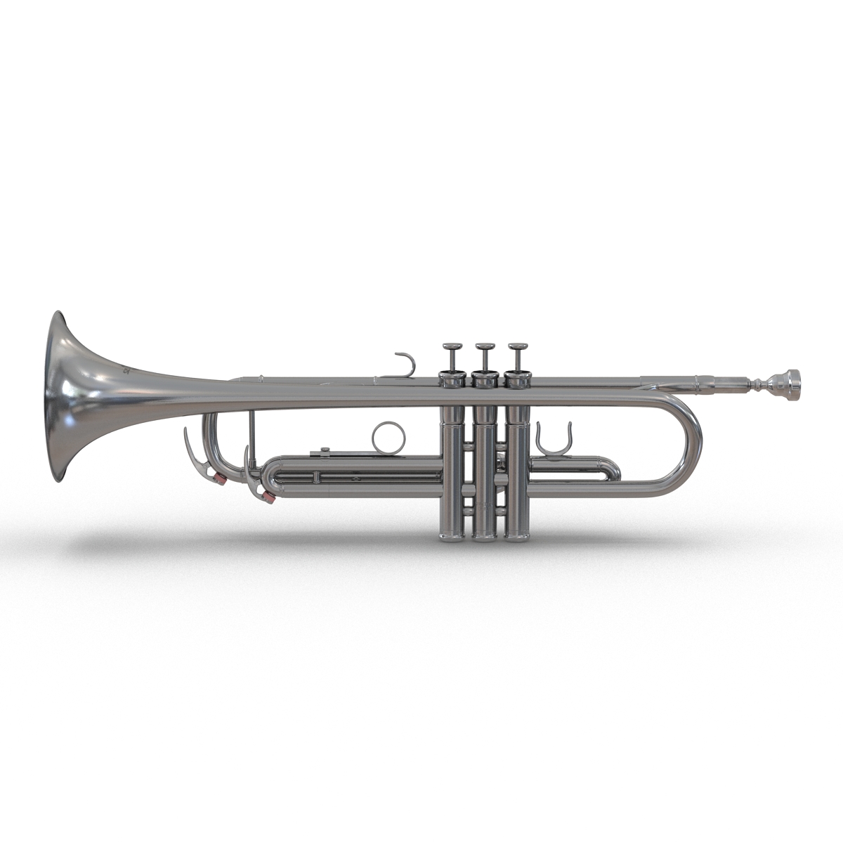 Trumpet Silver 3D model