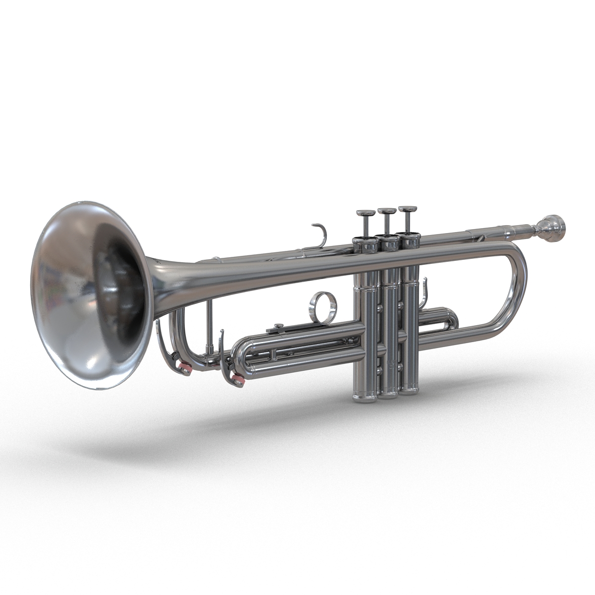 Trumpet Silver 3D model