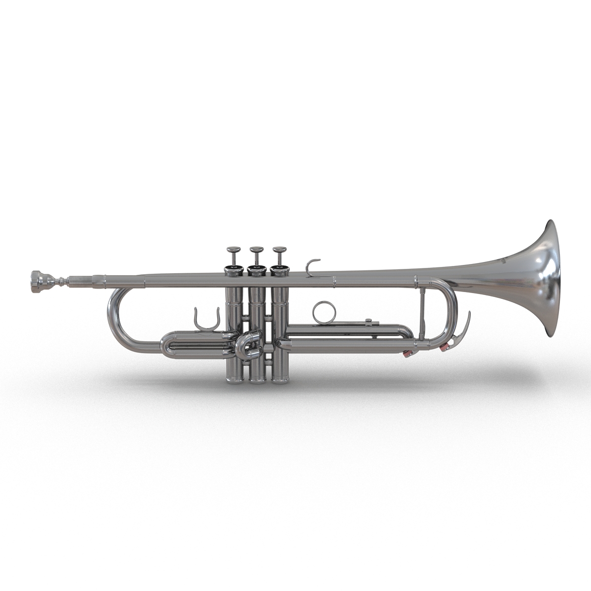 Trumpet Silver 3D model