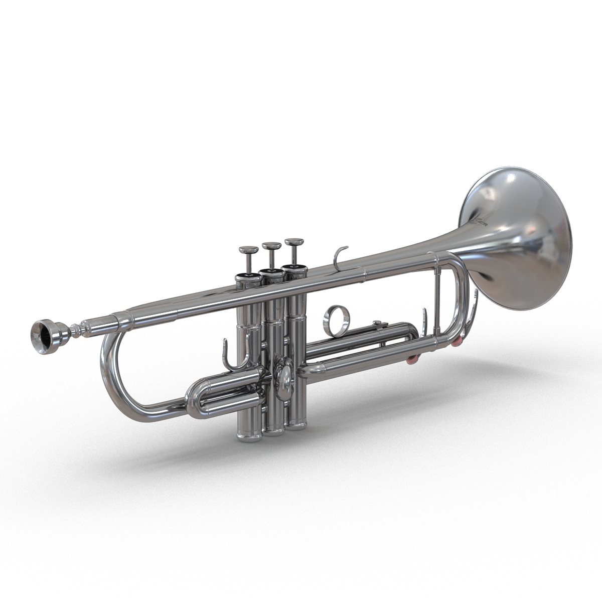 Trumpet Silver 3D model