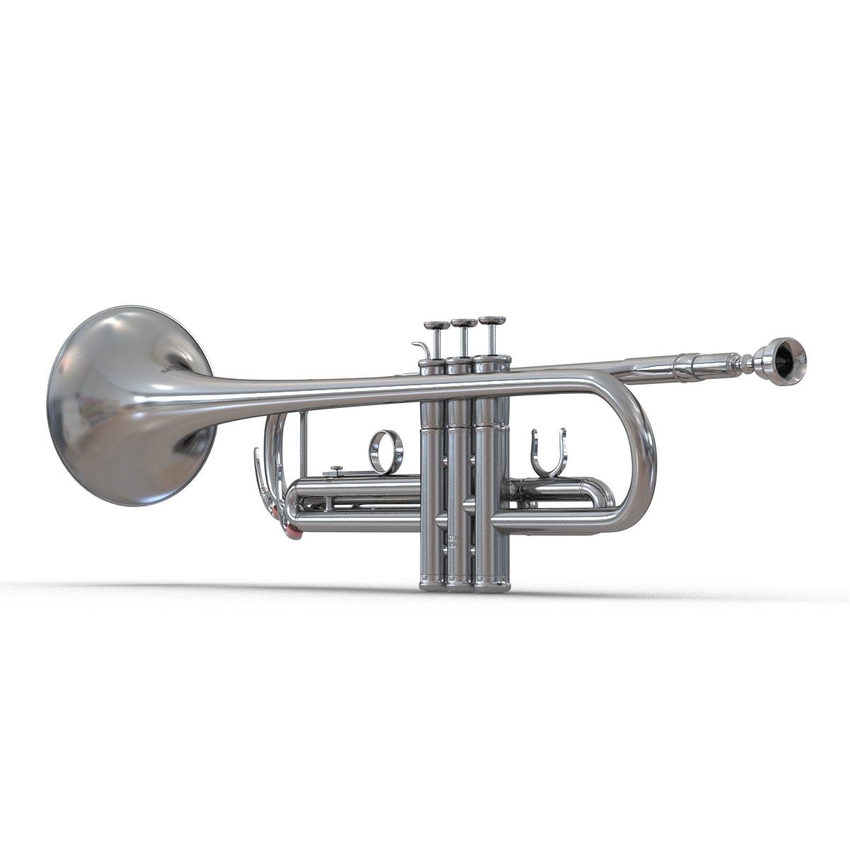 Trumpet Silver 3D model