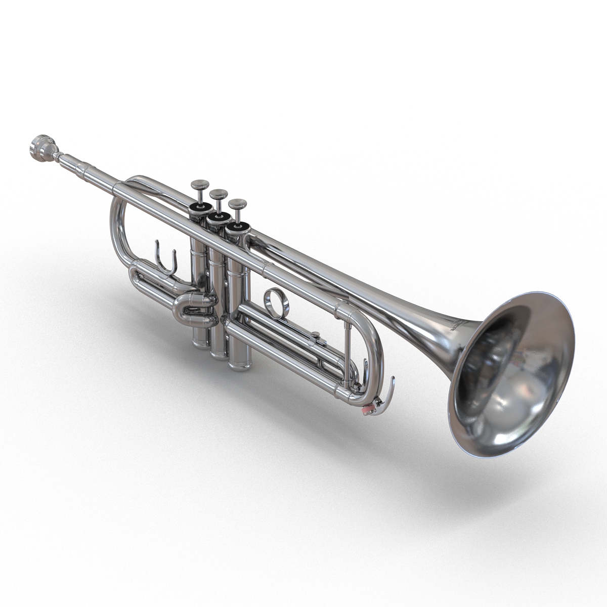 Trumpet Silver 3D model