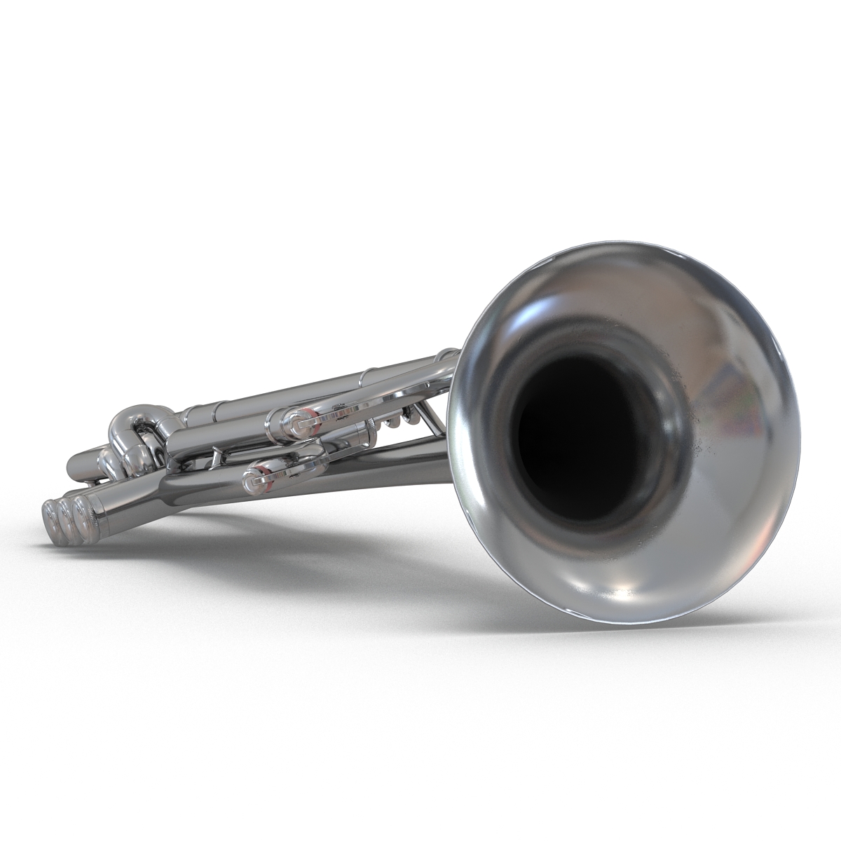 Trumpet Silver 3D model