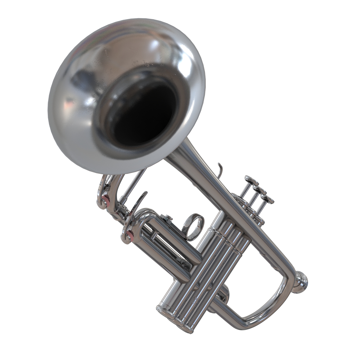 Trumpet Silver 3D model