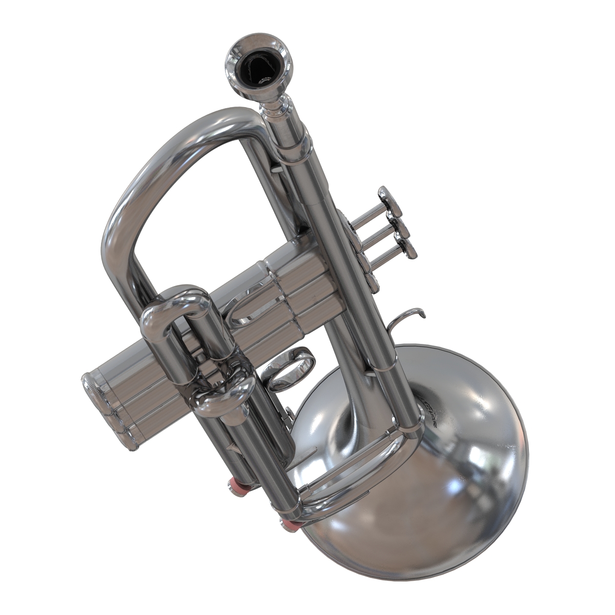 Trumpet Silver 3D model