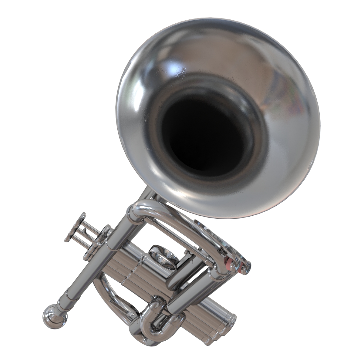 Trumpet Silver 3D model