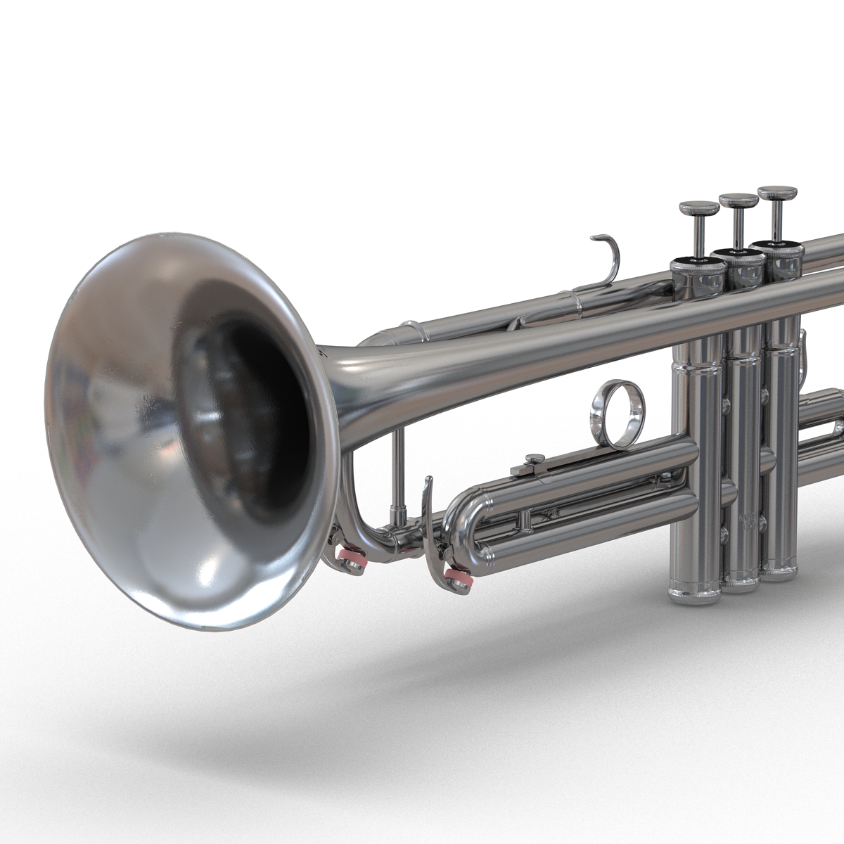 Trumpet Silver 3D model