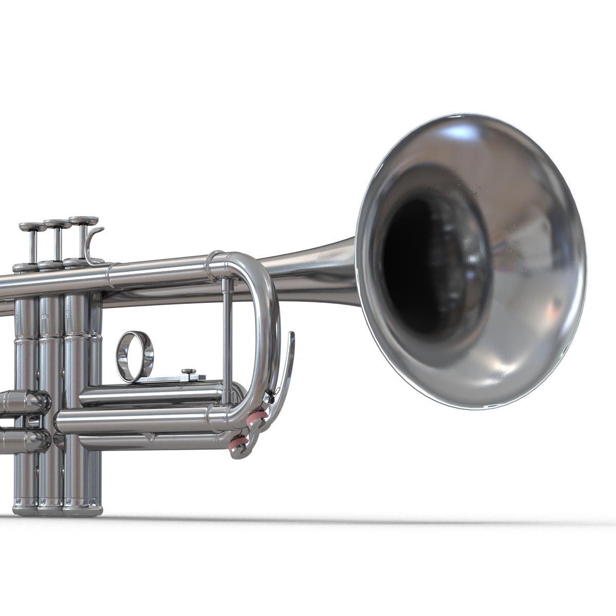 Trumpet Silver 3D model