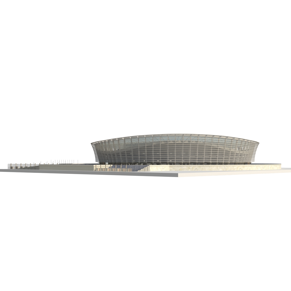 Cape Town Stadium Green Point 3D model