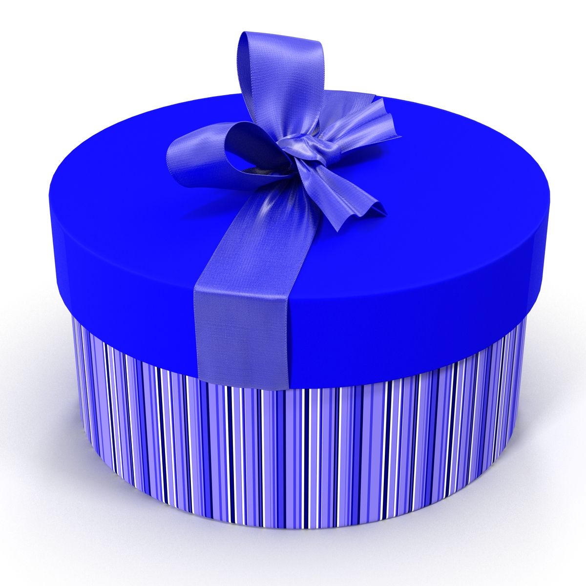 Giftbox 5 Blue 3D model