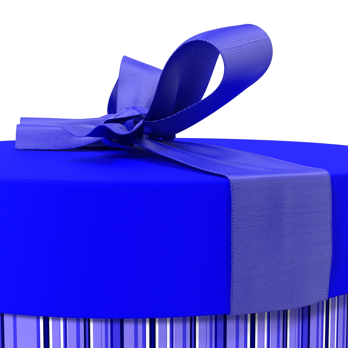 Giftbox 5 Blue 3D model