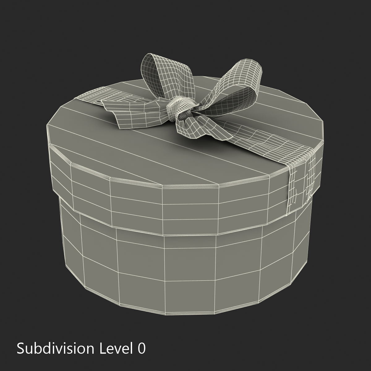 Giftbox 5 Blue 3D model