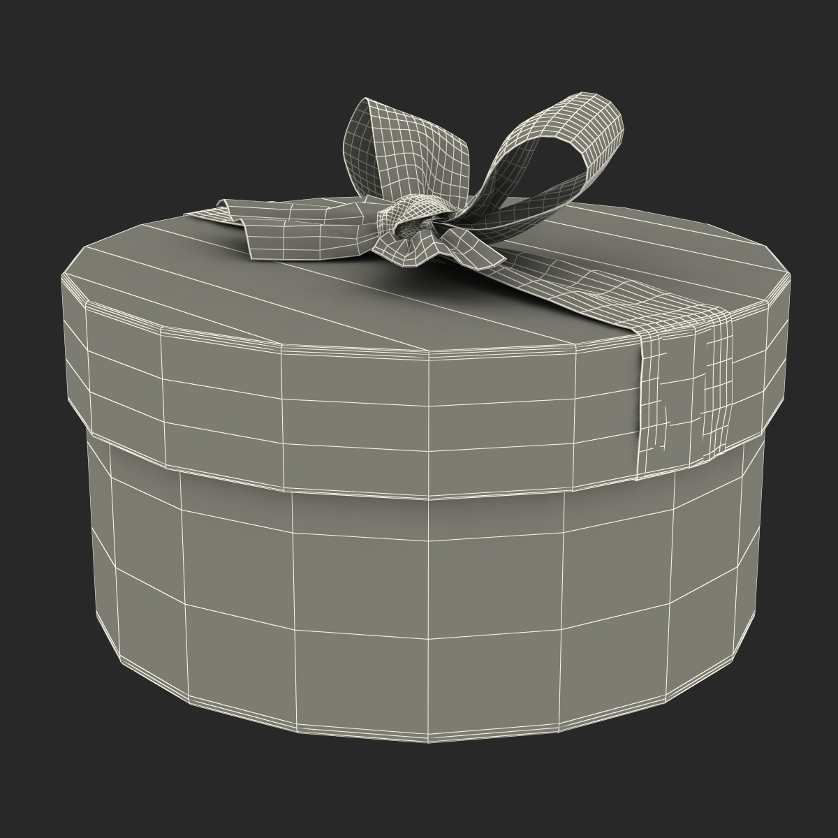 Giftbox 5 Blue 3D model