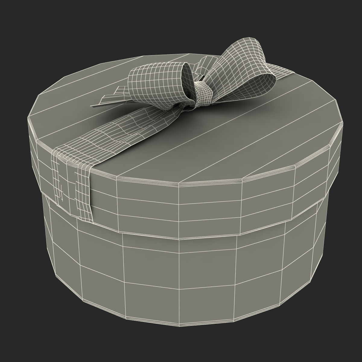 Giftbox 5 Blue 3D model