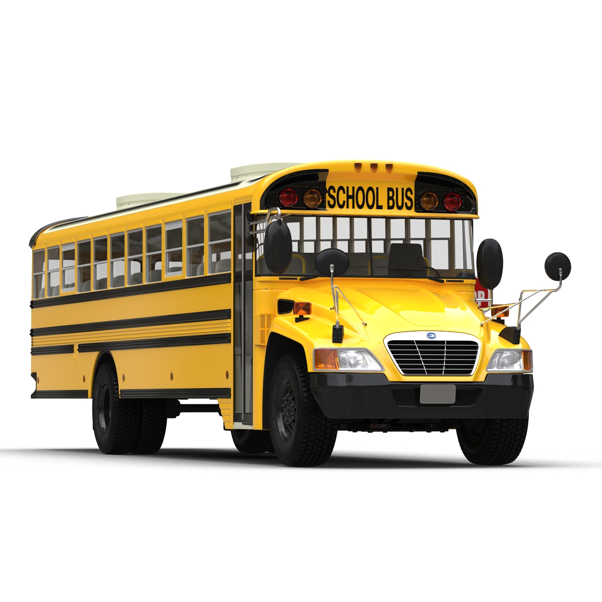 3D School Bus 2 Simple Interior model