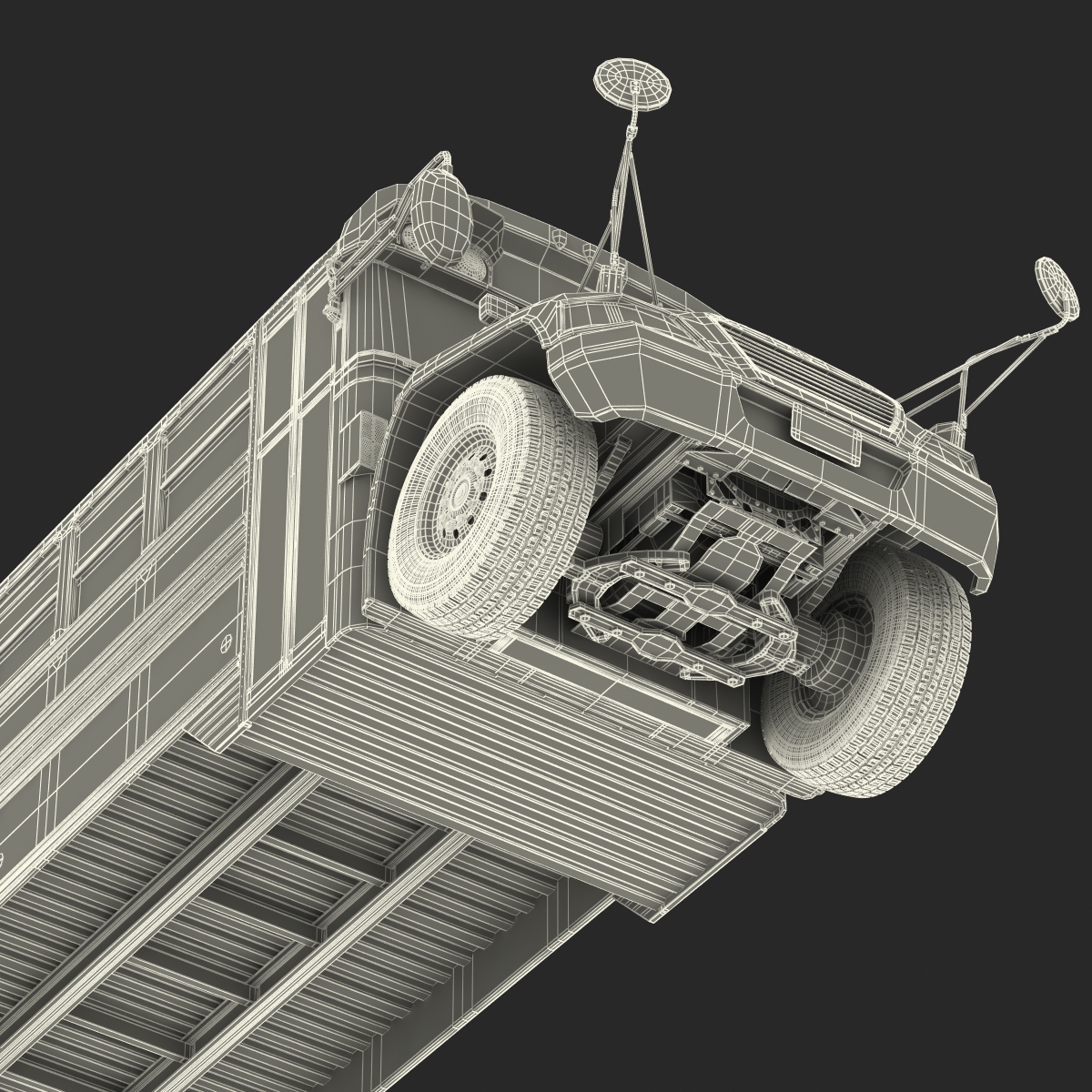 3D School Bus 2 Simple Interior model