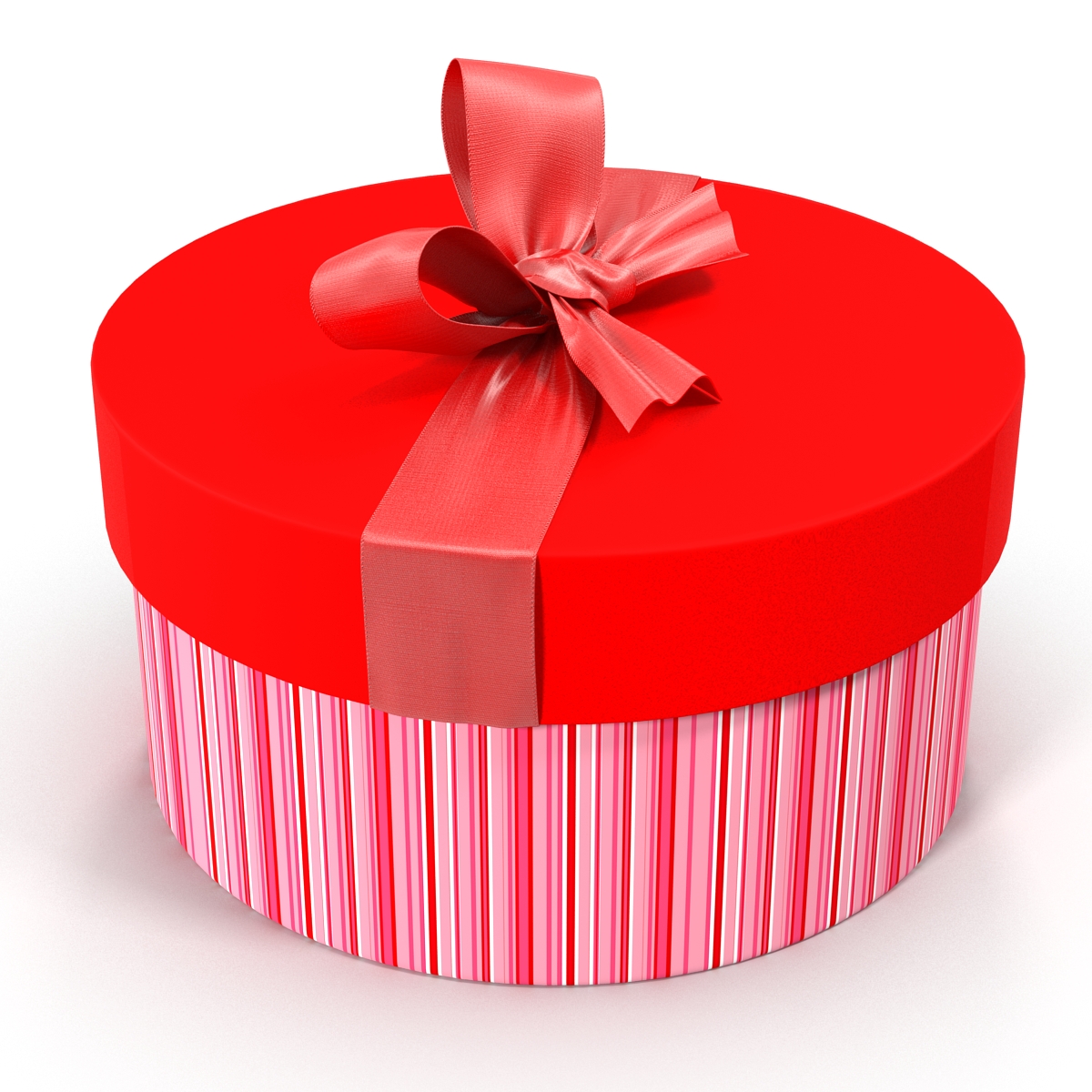 3D Giftbox 5 Red model