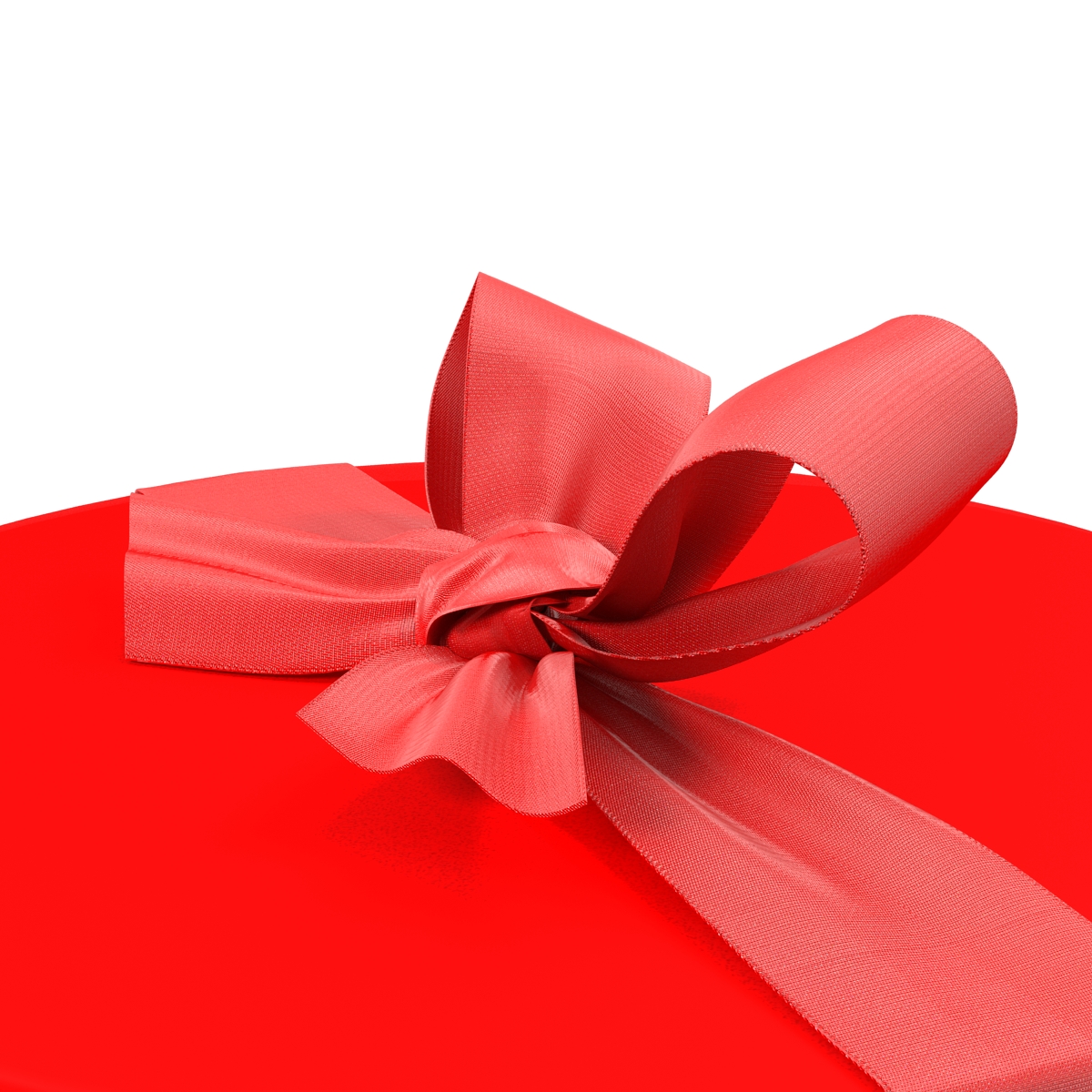 3D Giftbox 5 Red model