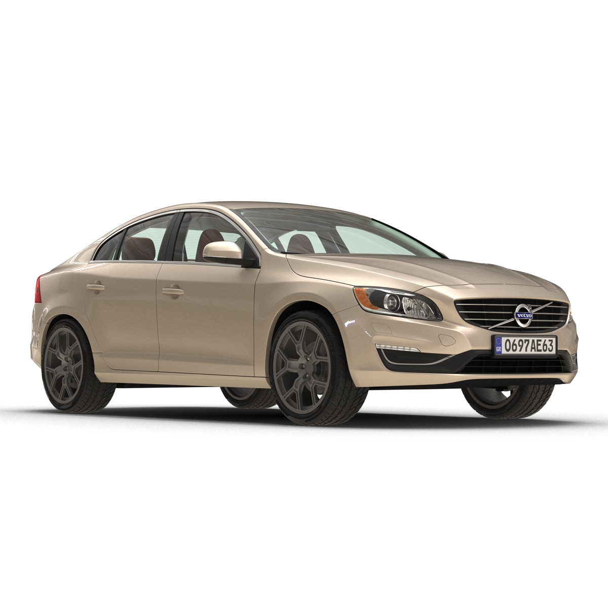 3D Volvo S60 2016 Rigged