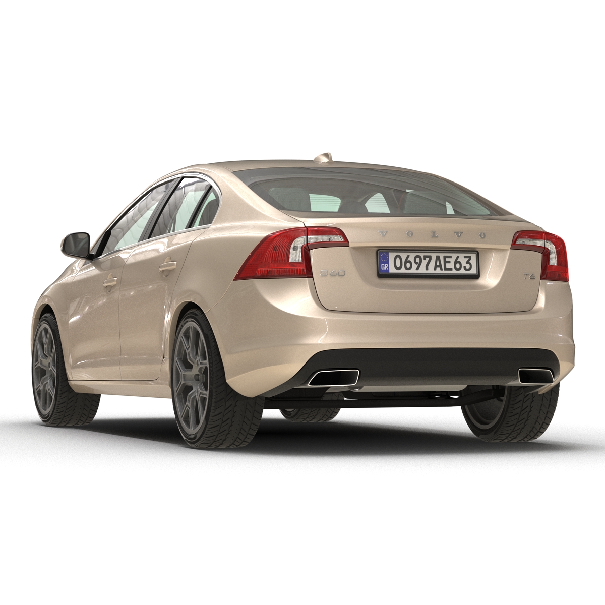 3D Volvo S60 2016 Rigged