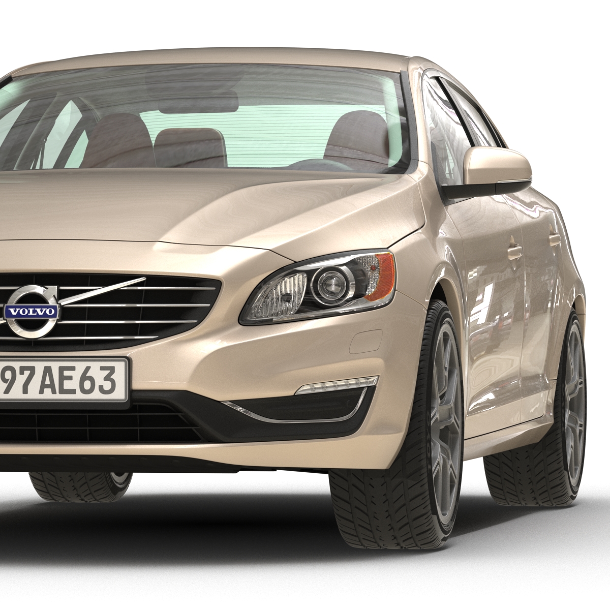 3D Volvo S60 2016 Rigged