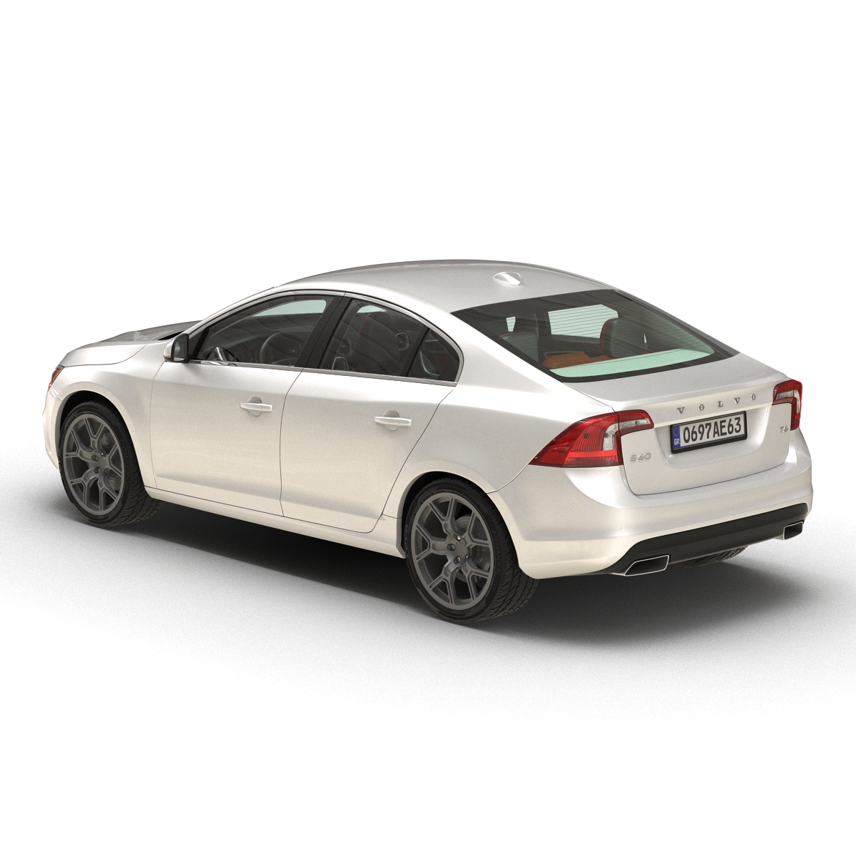 3D model Volvo S60 2016 Simple Interior